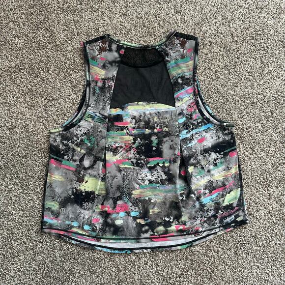 Lululemon Sculpt cropped gray & multicolor pattern tank top - Picture 6 of 10